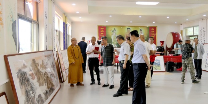 淄博竹林寺舉行迎七一佛陀山竹林書畫雅集