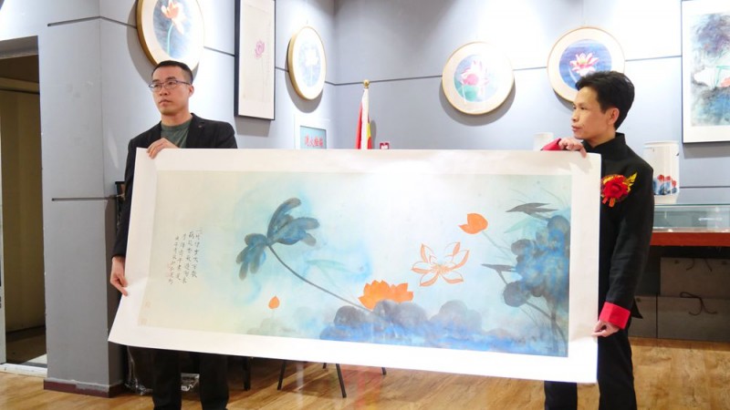 &ldquo;荷風(fēng)逸趣＂&mdash;林清泉荷花作品展在京展出