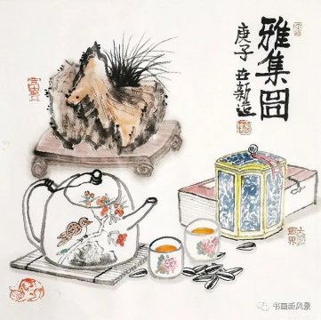 這組水墨小品，讓你心生歡喜！